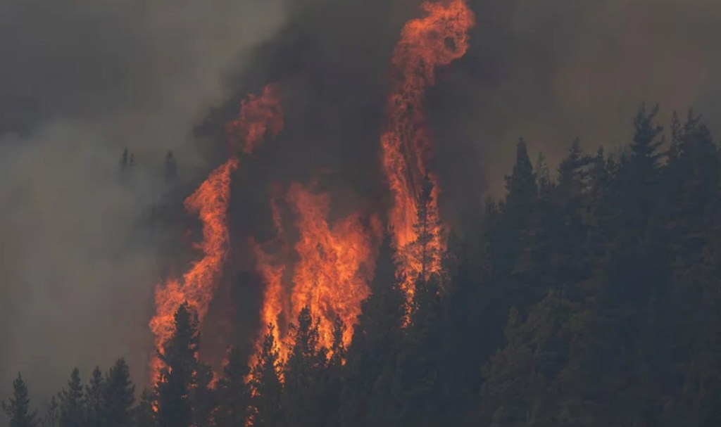 Las altas temperaturas complican seriamente la lucha contra el fuego en la&nbsp;Patagonia