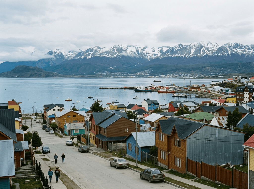 Vista genérica y verídica de Ushuaia